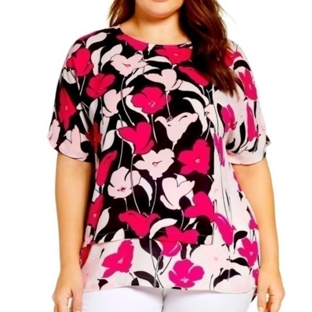 Vince Camuto Floral Blouse